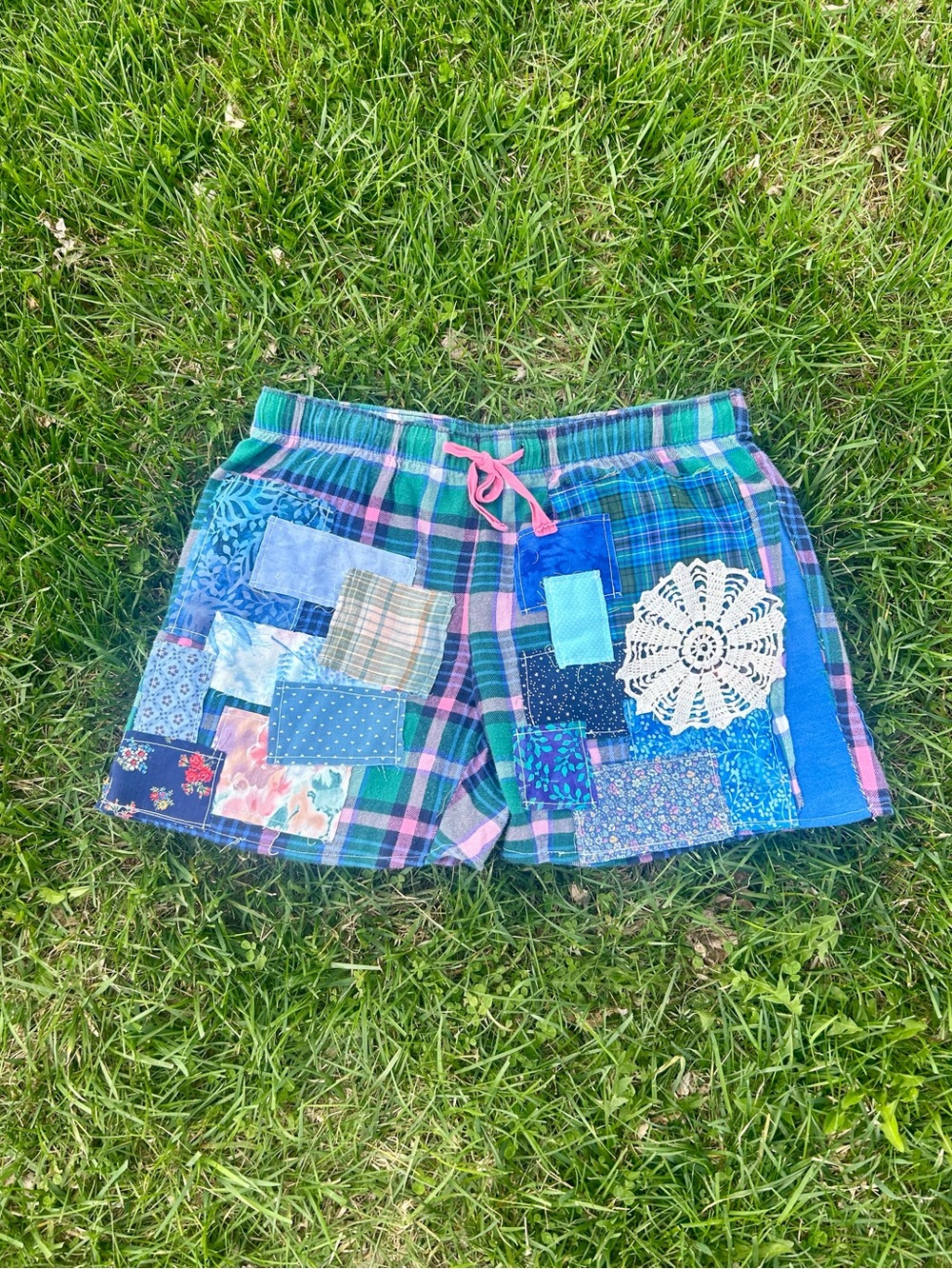 Upcycled Patchwork Shorts